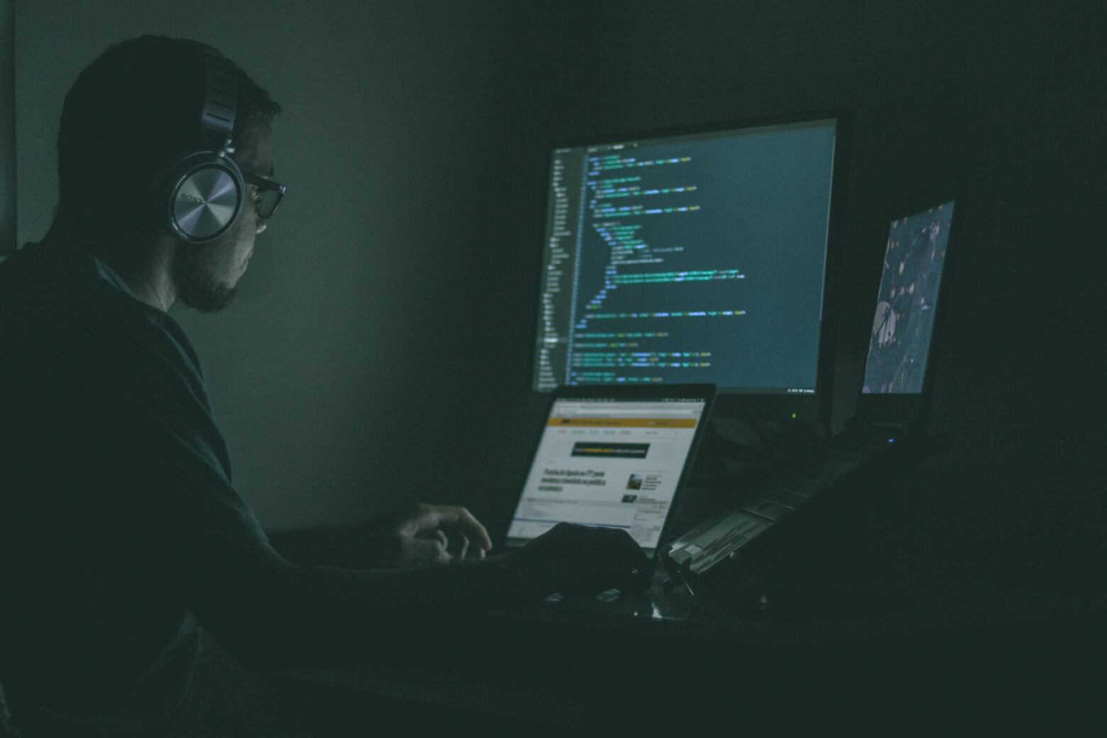 Pyhon developer writing a code