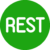 rest api logo green png