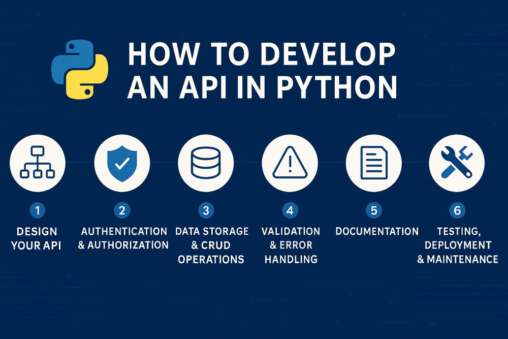 develop api with python infographic