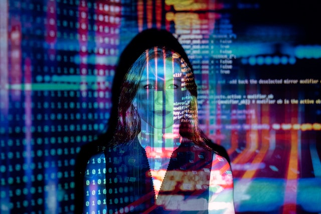 a lady integrating data