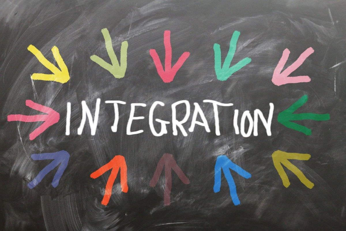integration on the black background