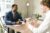 insurance agent talking to a client