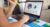 graph on laptop screen